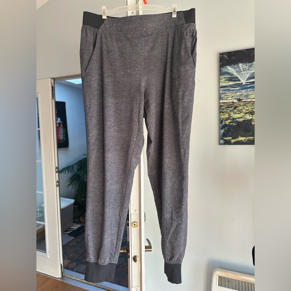 Grey Lululemon track pants. Size 8